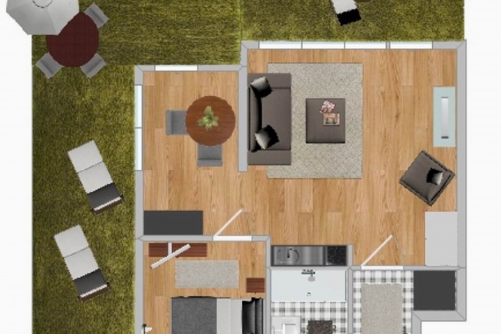 Grundriss von der Ferienwohnung