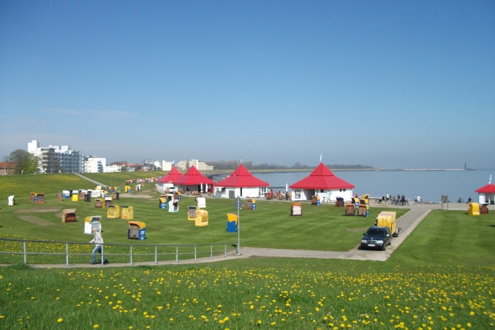 Die Grimmershörn-Bucht zum Saisonstart 1. Mai.