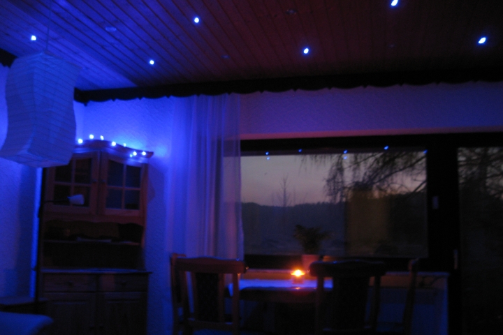 Das Wohnzimmer bei Nacht