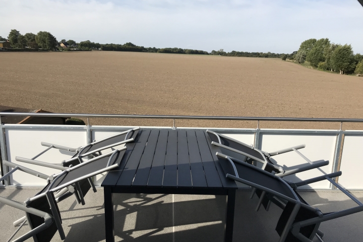 Haus Holiday Dahme/ Ostsee: Balkon mit Ausblick zum Brook Wohnung Holiday 3