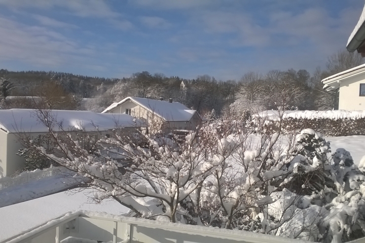 Blick im Winter nach Westen.