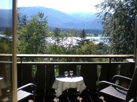 Wohnraum mit Kochinsel Komfort Apartment DACHSTEIN