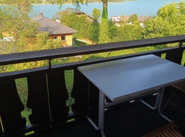 Balkon mit Wald & Berg & Seeblick Komfort Apartment DACHSTEIN