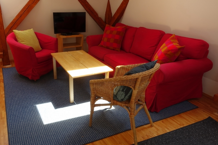 Sitzgruppe in Schlafimmer