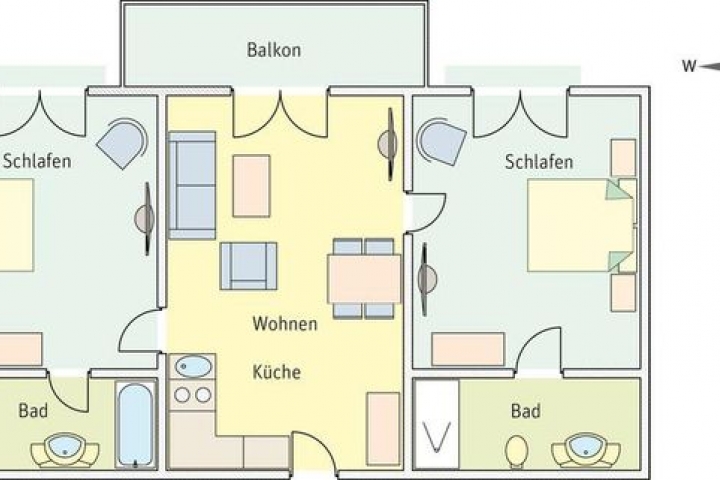 Grundriss der Ferienwohnung