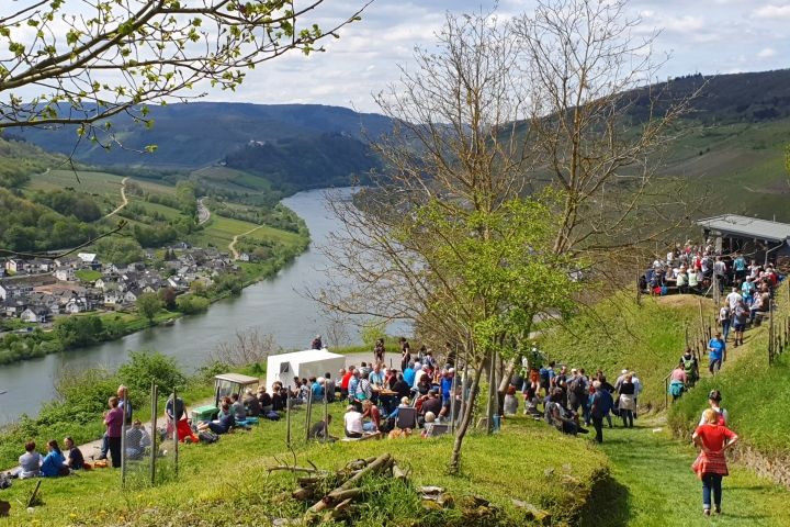 Event in den Weinbergen von Zell