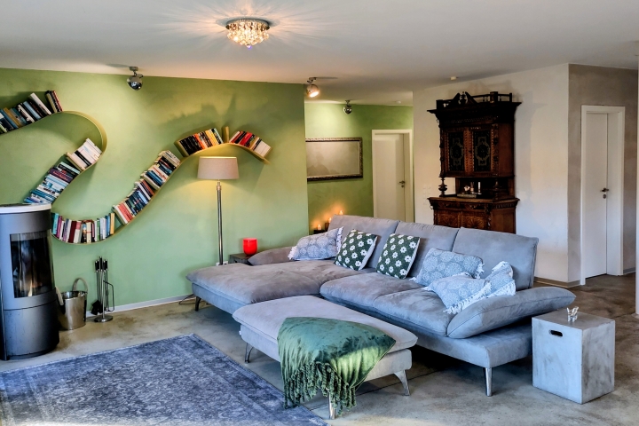 Gemütliche Couchlandschaft.