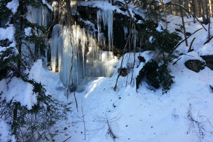 Winterromantik im Rosenquarzbruch