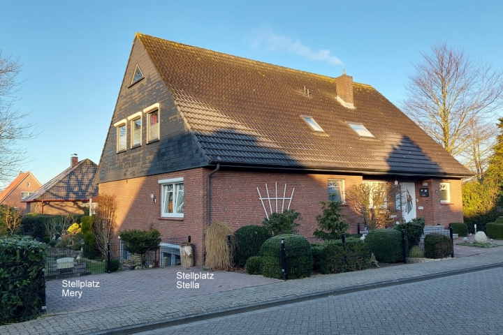 Haus Glück am Geestrand mit Stellplatz Fewo Mery