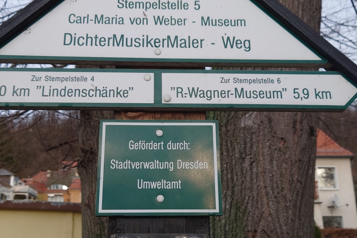 Fewo liegt unmittelbar am Fernwanderweg.