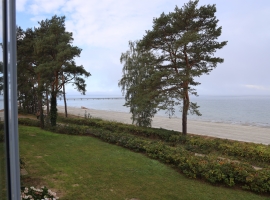 Blick aus dem Fenster auf die Ostsee.