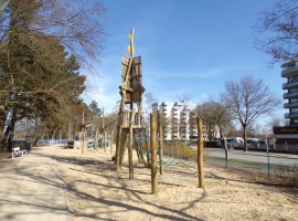 Kletterturm Kugelbake beim Adventuregolf am Kreisel 