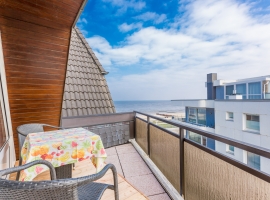 Balkon Richtung Nordosten mit tollem Blick auf das Meer