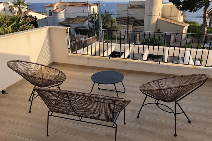 Meerblick von der oberen Terrasse