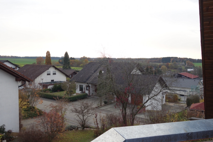 Schöne Aussicht vom Balkon
