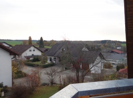 Schöne Aussicht vom Balkon