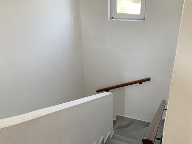 Treppe zum Obergeschoß