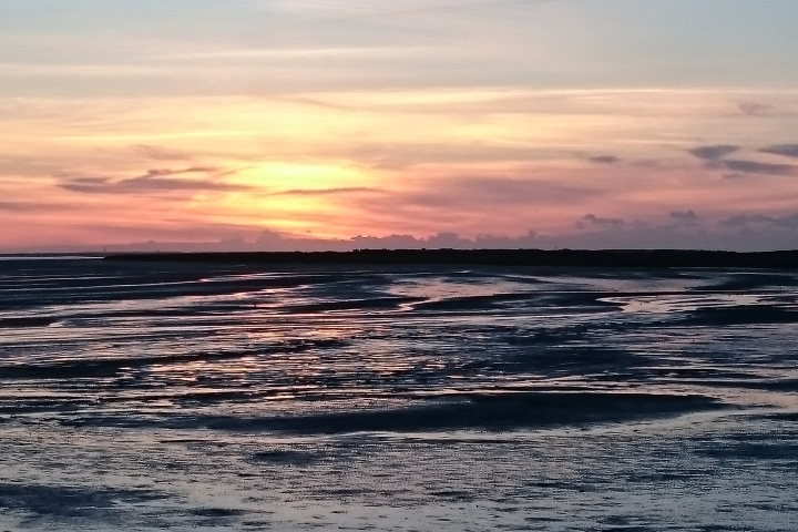 Sonnenuntergang an der Küste