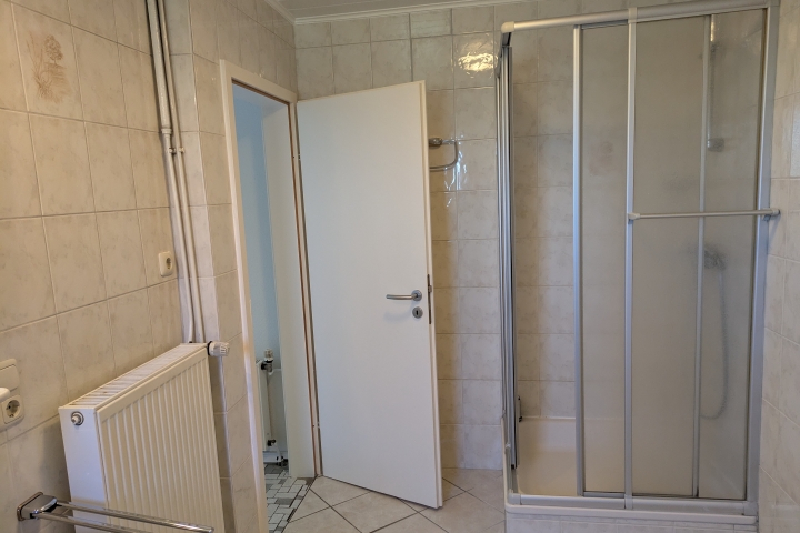 Dusche im Bad unten