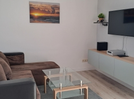 Wohnbereich mit TV und Radio