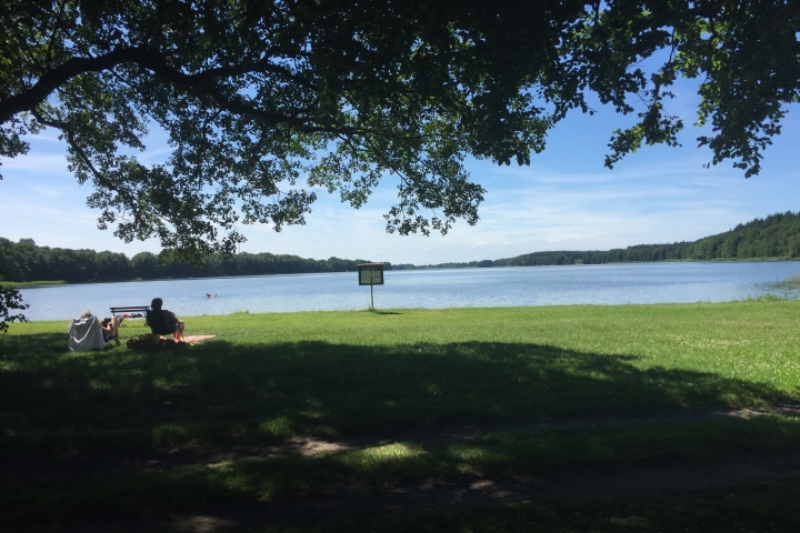 Der Rudower See mit aller Badestelle