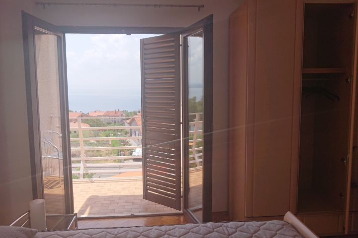 Meeresblick aus Schlafzimmer 1