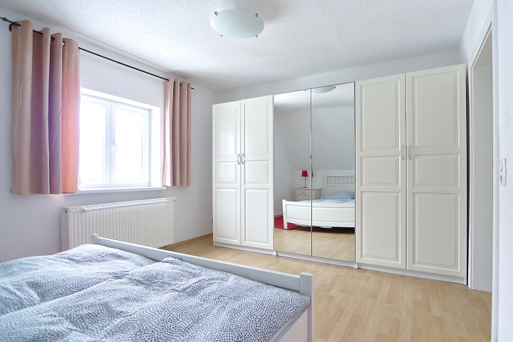 1.Schlafzimmer mit Doppelbett