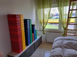 Gegen schlechtes Wetter haben wir bausteine und kleine Spiele für euch bereit gestellt 
