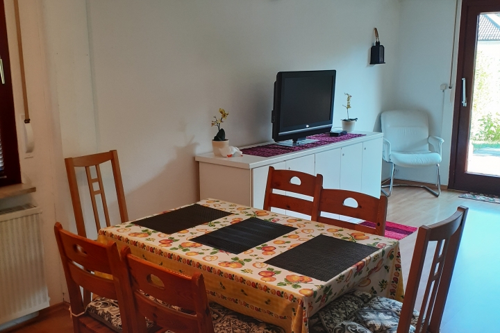 Essbereich im Wohnzimmer