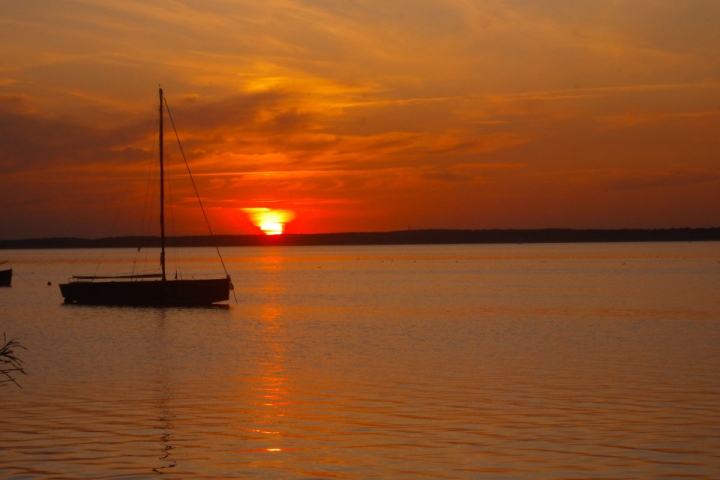 Steinhuder Meer mit Abendsonne
