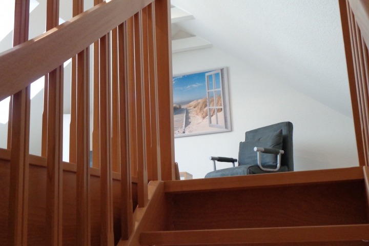 Blick von Treppe in den Spitzboden
