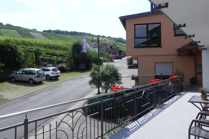 Terrasse Süd/Ost zur Wohnung Lavendel