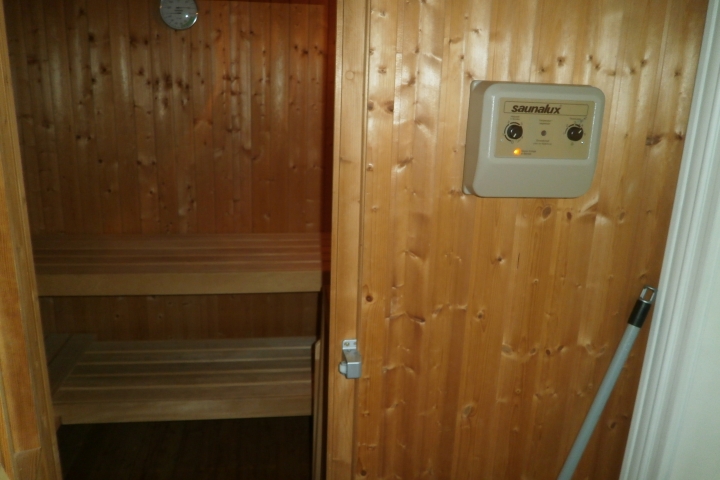 Sauna jederzeit nutzbar im 1. OG
