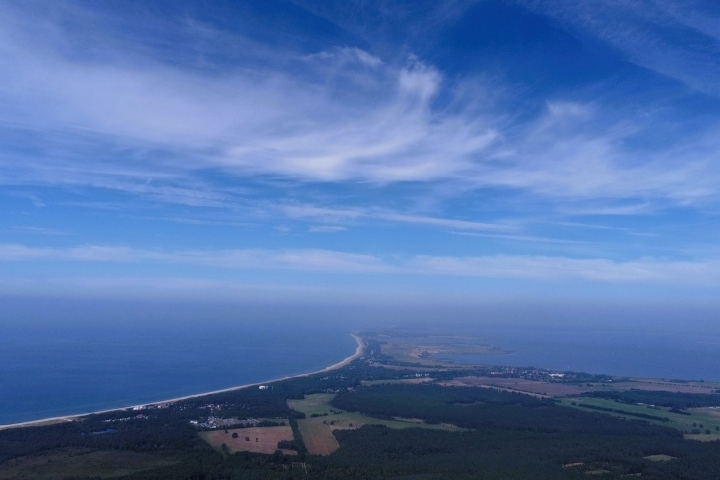 Ostseelandschaft aus einer Höhe von 500m