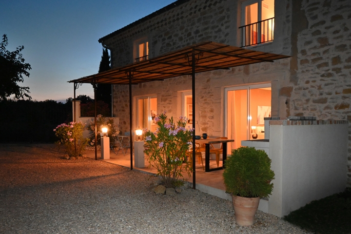 Terrasse Wohnung Grange abends