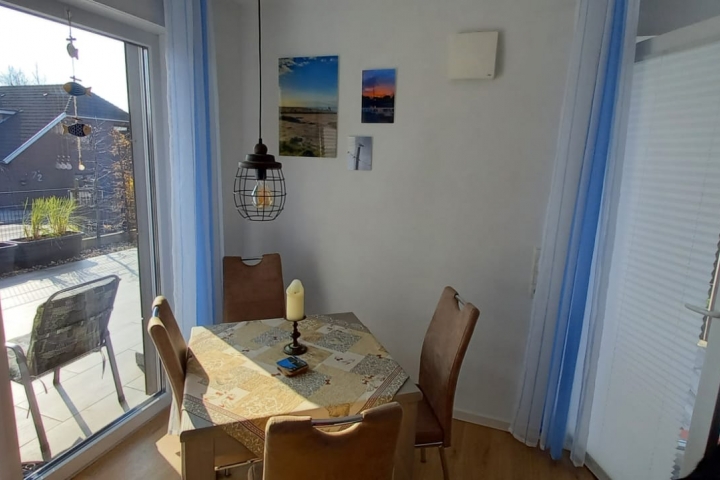 Essecke der Ferienwohnung Slumpschööt
