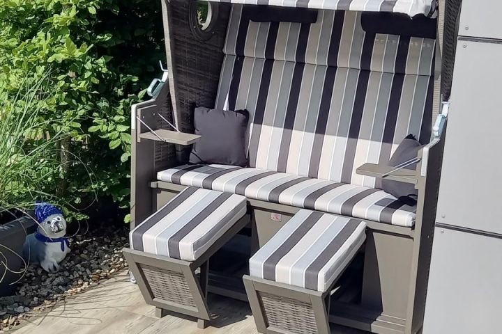 Strandkorb der Ferienwohnung Slumpschööt