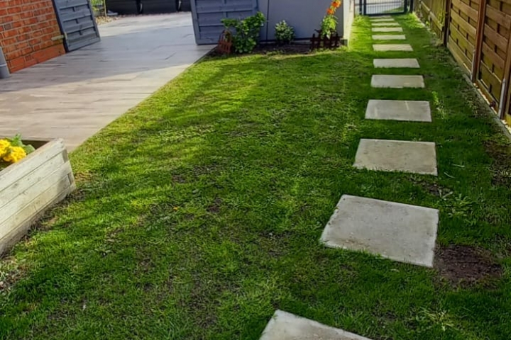 Garten der Ferienwohnung Slumpschööt