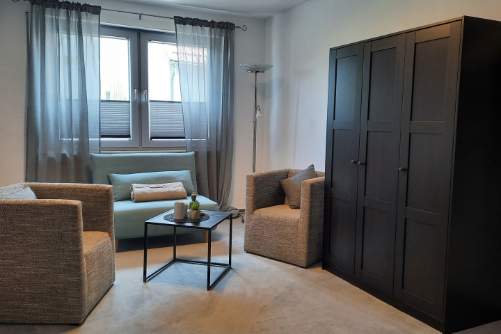 Sitzecke in Zimmer #2 UG