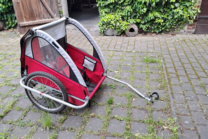 Fahrradhänger ist auch dabei