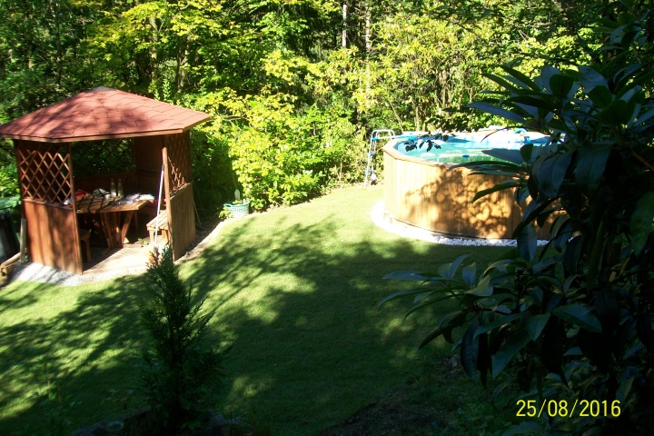 Der Garten in der Abendsonne