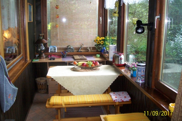 Der Wintergarten im Sommer