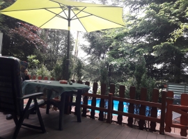 . . . und Terrasse