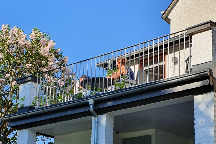 Großer Balkon mit Moselblick