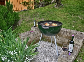 Gemütliche Grillecke im Gemeinschaftsgarten