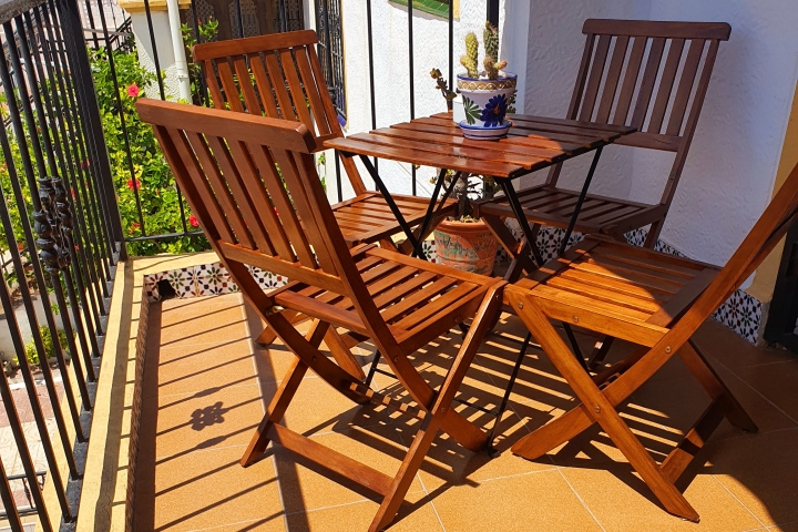 Balkon am Wohnzimmer