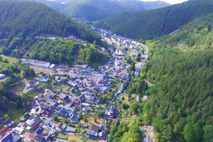 Unterweißbach von oben