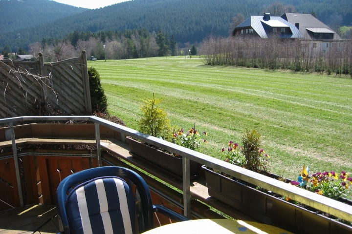 Blick vom Balkon