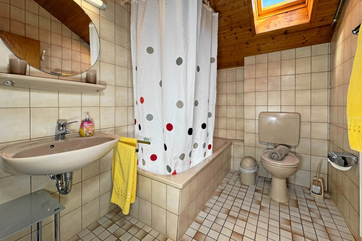 Badezimmer mit Dusch-Badewanne