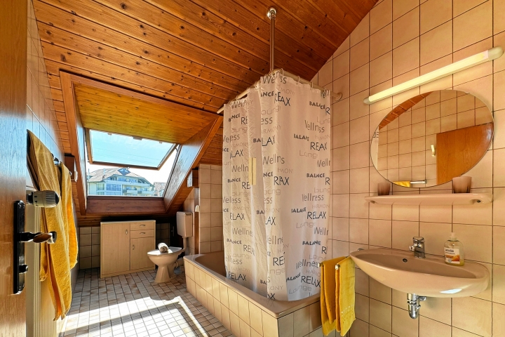 Badezimmer mit Dusch-Badewanne